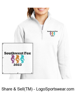 Southwest Fox 2023 Womens Quarter-Zip Sweatshirt Design Zoom